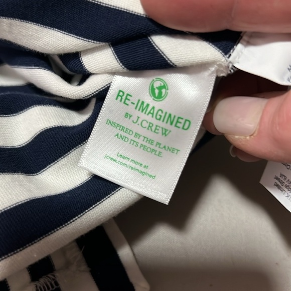 J. Crew Nautical Navy and White Stripe Pencil Skirt Size 0 - Picture 10 of 13